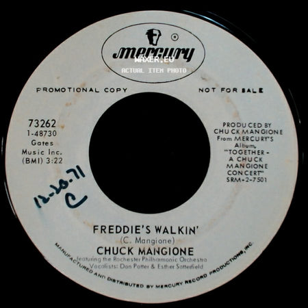Chuck Mangione - Look To The Children / Freddie's Walkin' side B