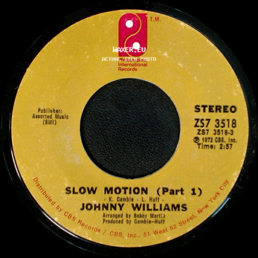 Johnny Williams - Shall We Gather By The Water / Slow Motion (Part 1) side B