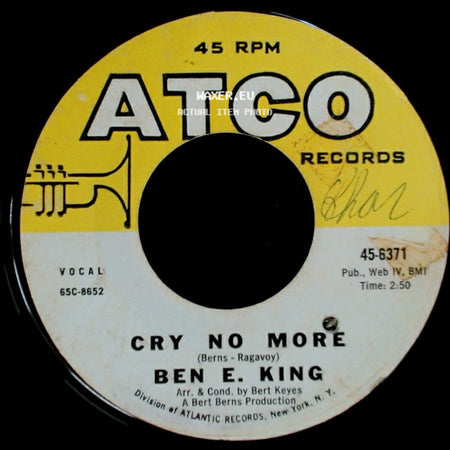 Ben E. King - (There's) No Place To Hide / Cry No More side B