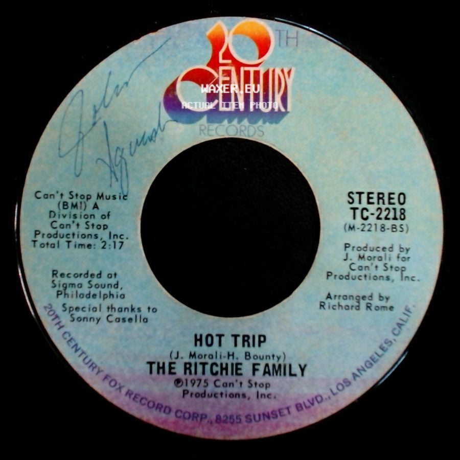 The Ritchie Family - Brazil / Hot Trip side B