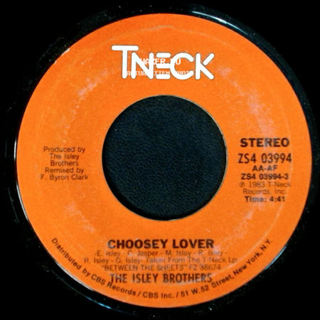 The Isley Brothers - Choosey Lover / Choosey Lover (Instrumestal Version) side A