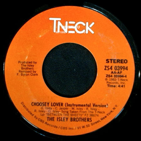 The Isley Brothers - Choosey Lover (Instrumental Version) / Choosey Lover side A