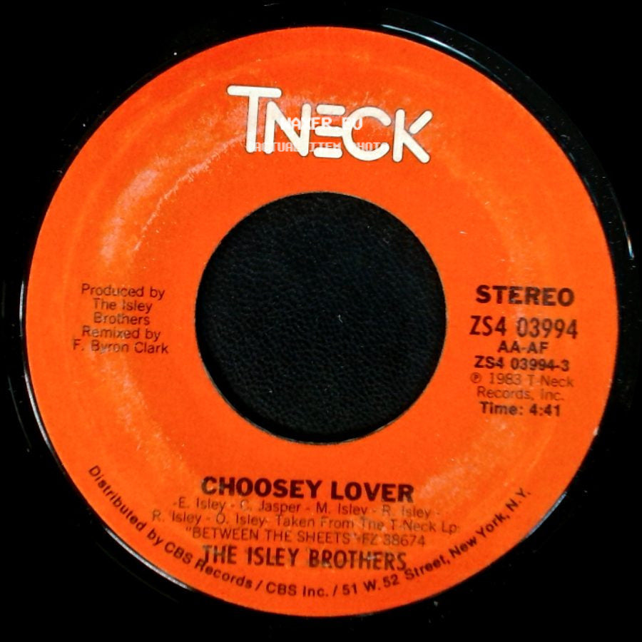 The Isley Brothers - Choosey Lover (Instrumental Version) / Choosey Lover side B