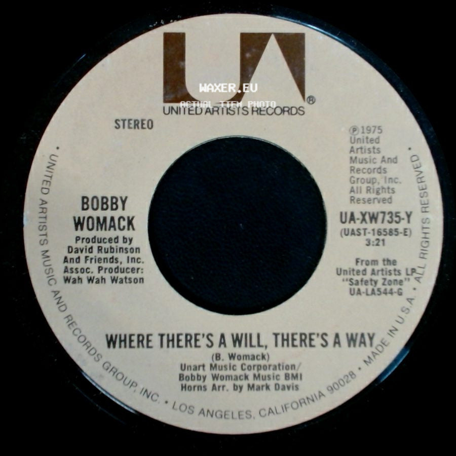 Bobby Womack - Where There's A Will, There's A Way / Everything's Gonna Be Alright side A