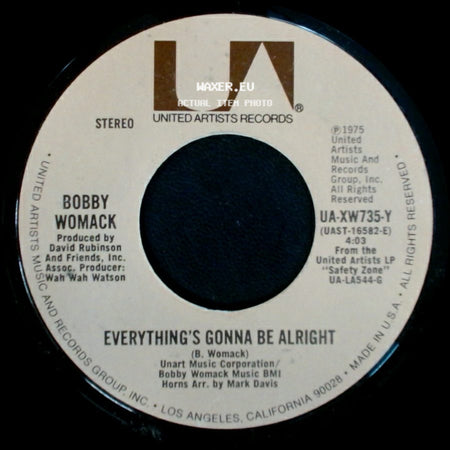 Bobby Womack - Where There's A Will, There's A Way / Everything's Gonna Be Alright side B