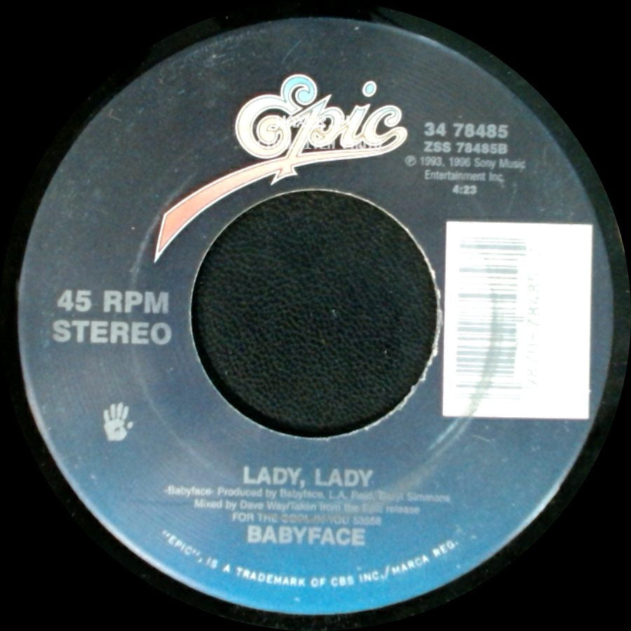 Babyface - Lady, Lady / Every Time I Close My Eyes (Radio Edit) side A