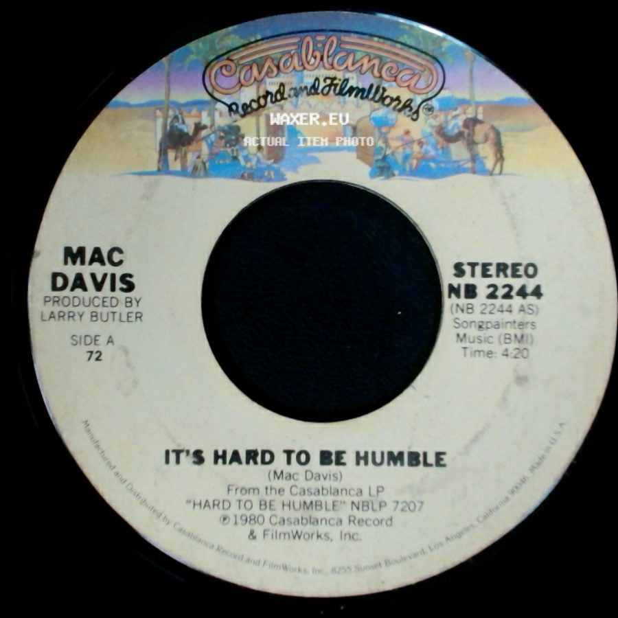 Mac Davis - It's Hard To Be Humble / The Greatest Gift Of All side A