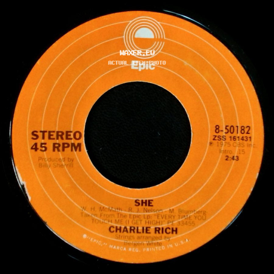 Charlie Rich - Since I Fell For You / She side B