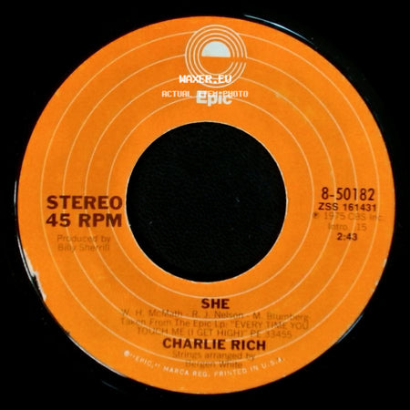 Charlie Rich - Since I Fell For You / She side B