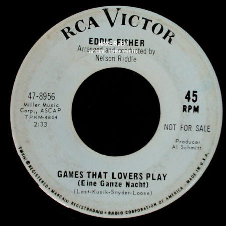 Eddie Fisher - Games That Lovers Play (Eine Ganze Nacht) / Games That Lovers Play (Eine Ganze Nacht) side A