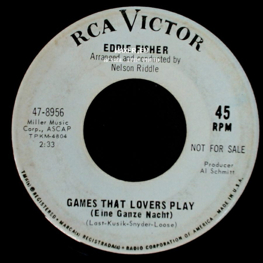 Eddie Fisher - Games That Lovers Play (Eine Ganze Nacht) / Games That Lovers Play (Eine Ganze Nacht) side A