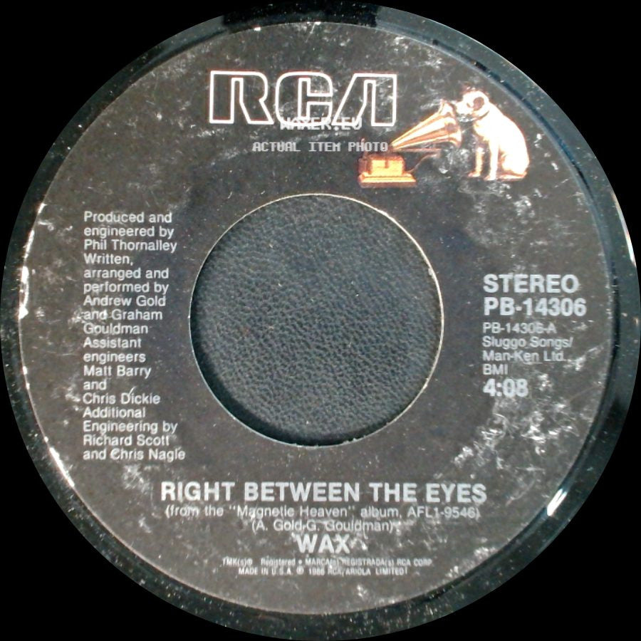 Wax - Only A Visitor / Right Between The Eyes side B