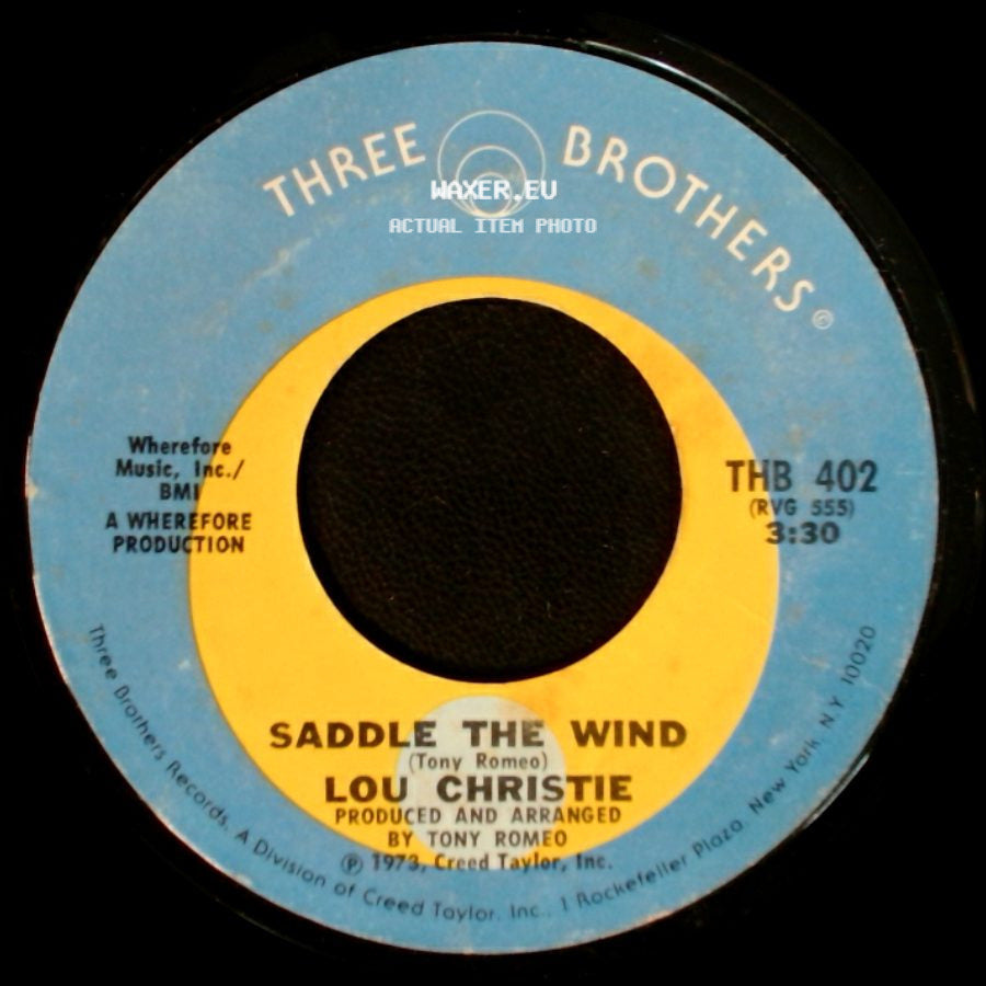 Lou Christie - Saddle The Wind / Beyond The Blue Horizon side A
