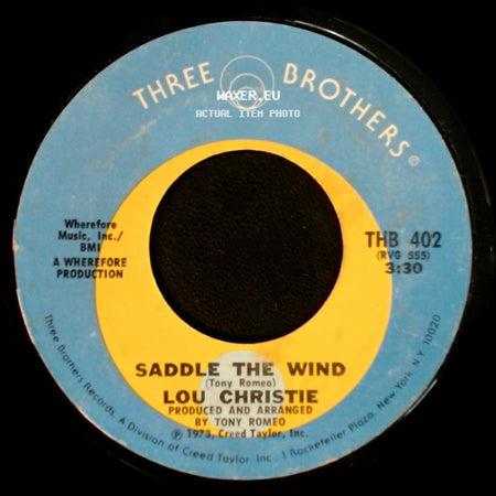 Lou Christie - Saddle The Wind / Beyond The Blue Horizon side A