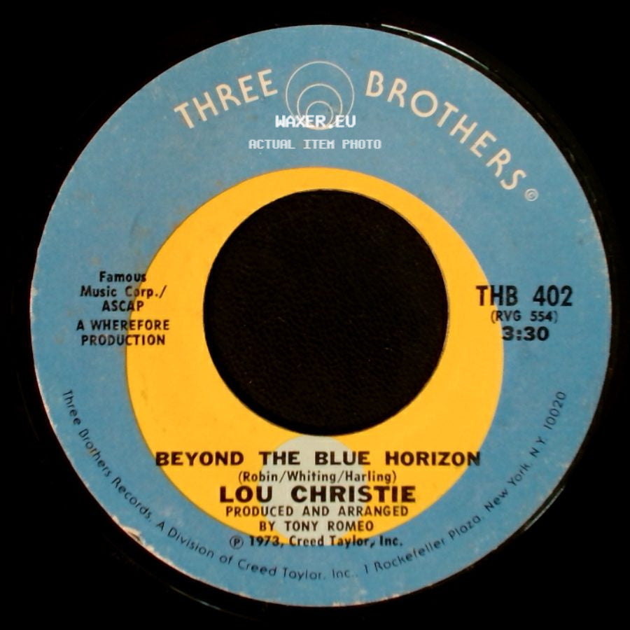 Lou Christie - Saddle The Wind / Beyond The Blue Horizon side B