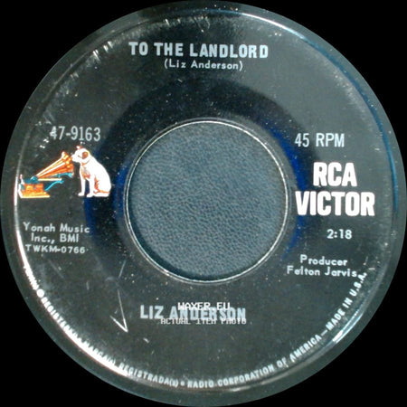 Liz Anderson - To The Landlord / Mama Spank side A