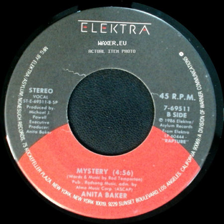 Anita Baker - Caught Up In The Rapture / Mystery (4:56) side B