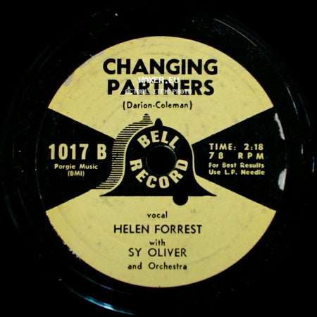 Helen Forrest With Sy Oliver And Orchestra - Lover Come Back To Me / Changing Partners side B