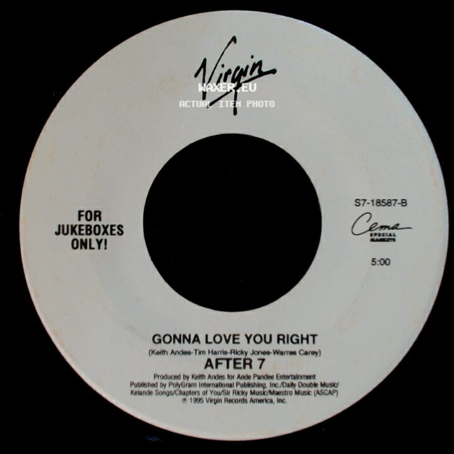 After 7 - Gonna Love You Right / 'til You Do Me Right side A