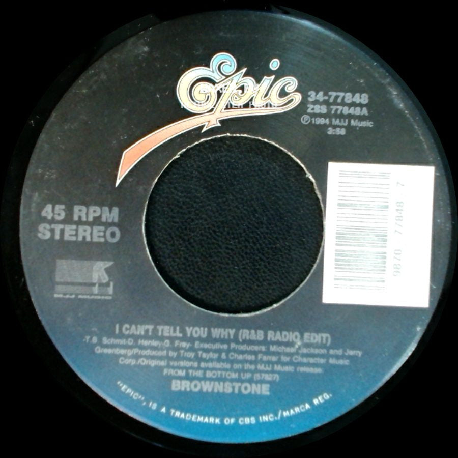 Brownstone - If You Love Me (Street Vibe Remix Featuring Craig Mack) / I Can't Tell You Why (R&B Radio Edit) side B