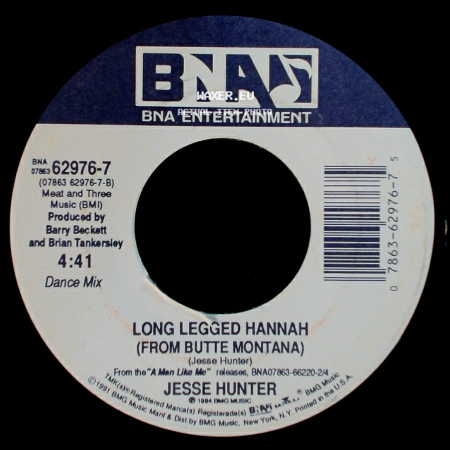Jesse Hunter - Long Legged Hannah (From Butte Montana) / Long Legged Hannah (From Butte Montana) side B