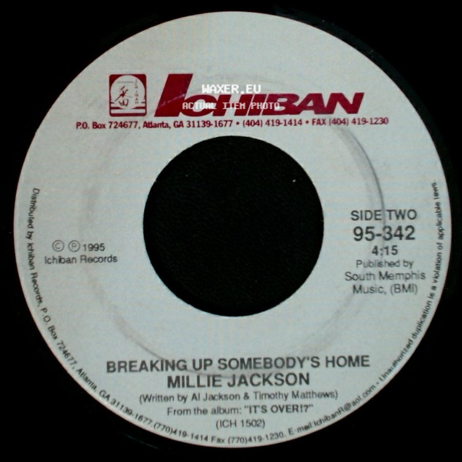 Millie Jackson - The Lies That We Live / Breaking Up Somebody's Home side B