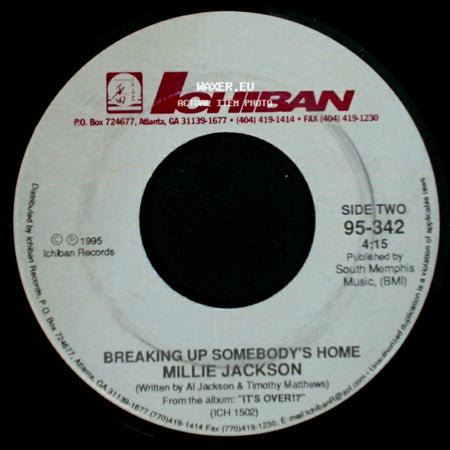 Millie Jackson - The Lies That We Live / Breaking Up Somebody's Home side B