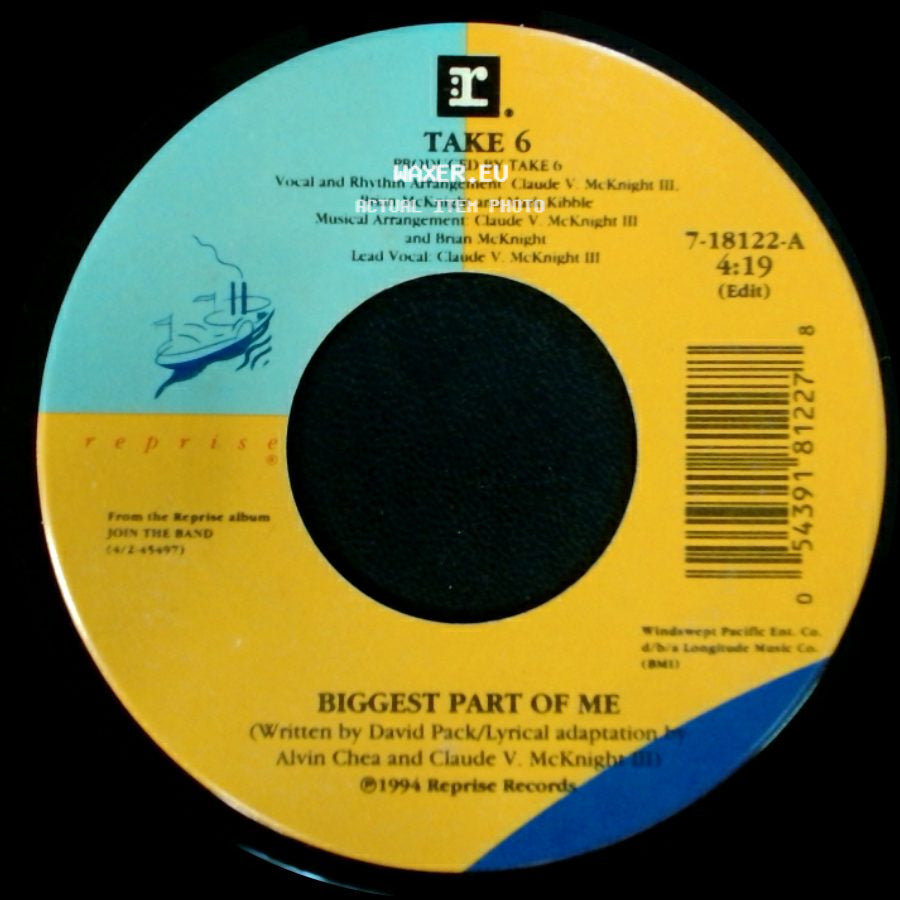 Take 6 Featuring Ray Charles / Take 6 - My Friend / Biggest Part Of Me side B