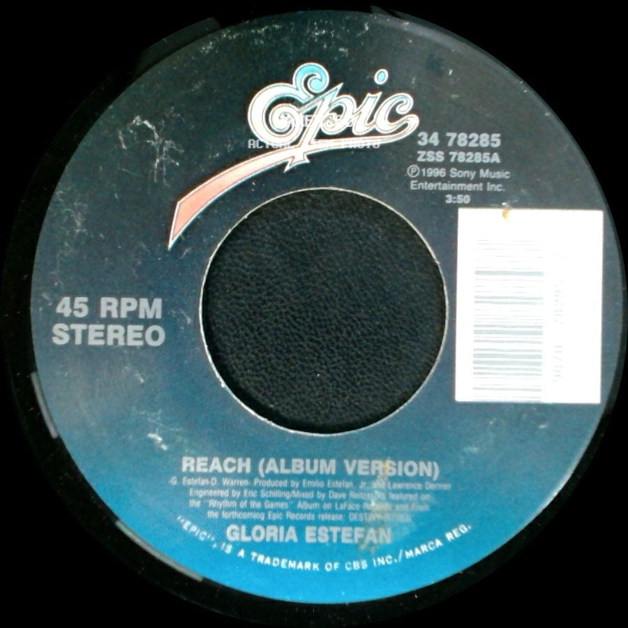 Gloria Estefan - Reach (Album Version) / Reach (Gold Medal Single Edit) side A