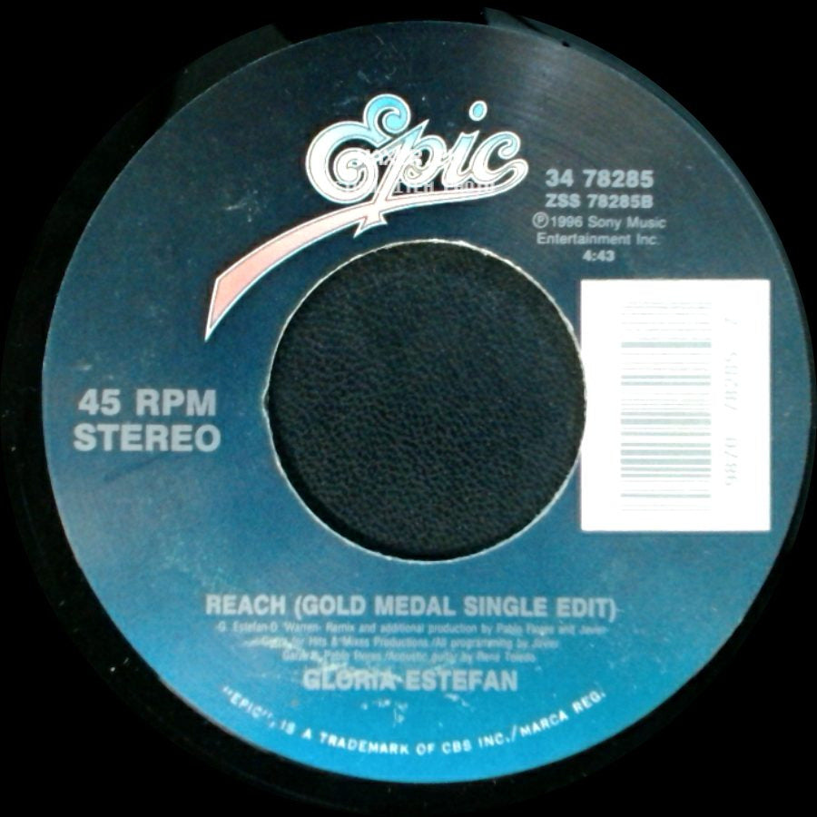 Gloria Estefan - Reach (Album Version) / Reach (Gold Medal Single Edit) side B