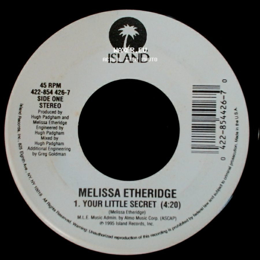 Melissa Etheridge - Your Little Secret / All American Girl (Live) side A