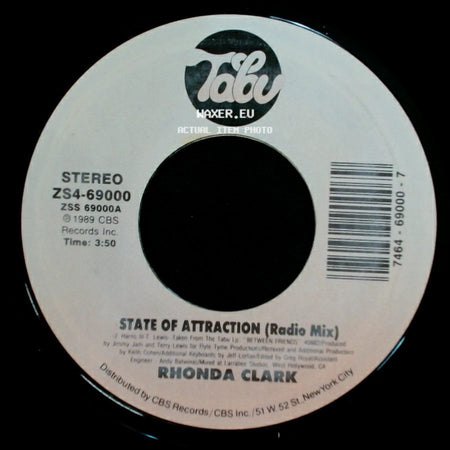 Rhonda Clark - State Of Attraction (Radio Mix) / I Love Your Body side A