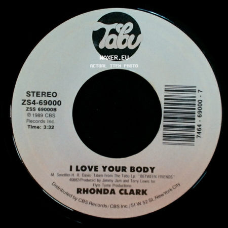 Rhonda Clark - State Of Attraction (Radio Mix) / I Love Your Body side B