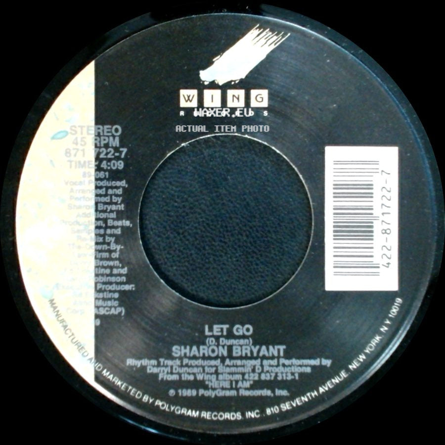 Sharon Bryant - Let Go / Saturday Nite side A