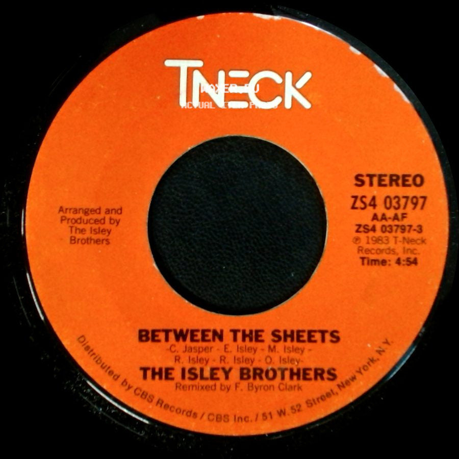 The Isley Brothers - Between The Sheets / Between The Sheets (Instrumental) side A