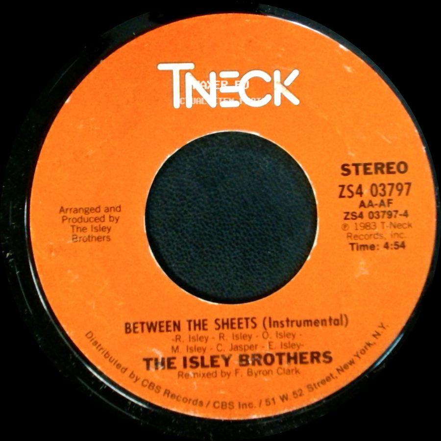The Isley Brothers - Between The Sheets / Between The Sheets (Instrumental) side B