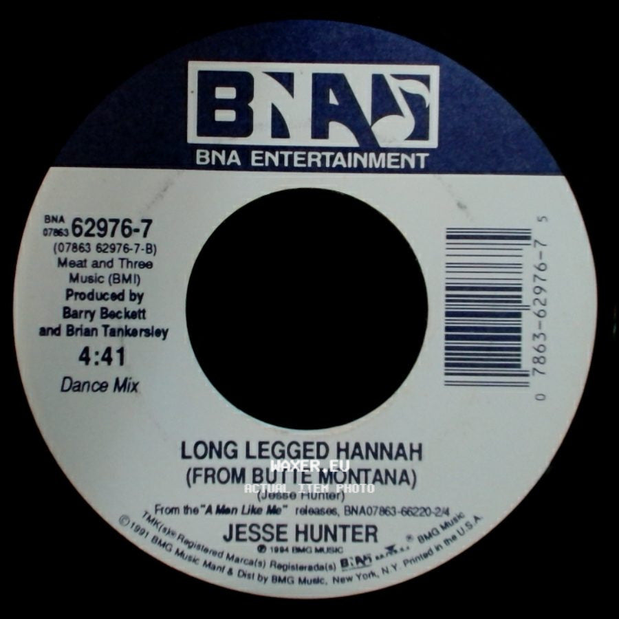 Jesse Hunter - Long Legged Hannah (From Butte Montana) / Long Legged Hannah (From Butte Montana) side B