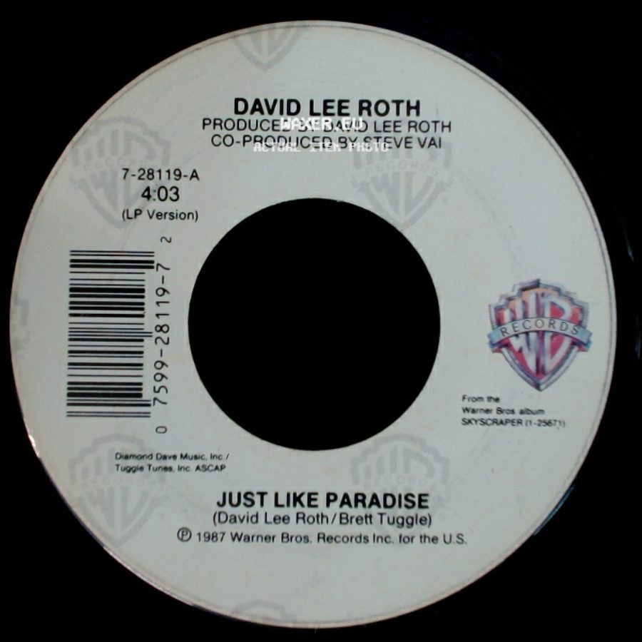 David Lee Roth - Just Like Paradise / The Bottom Line side A