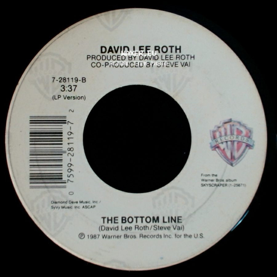David Lee Roth - Just Like Paradise / The Bottom Line side B