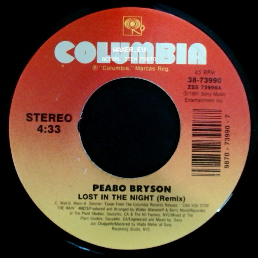 Peabo Bryson - You Don't Have To Beg / Lost In The Night (Remix) side B