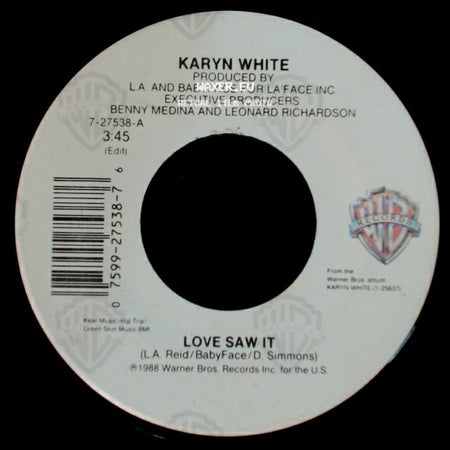 Karyn White - Love Saw It / Language Of Love side A