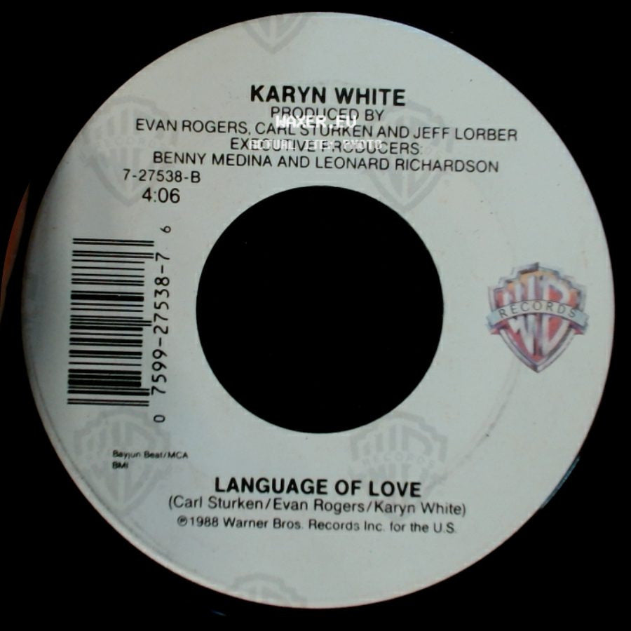 Karyn White - Love Saw It / Language Of Love side B