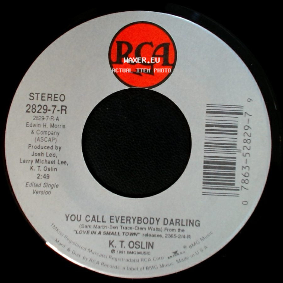 K. T. Oslin - Still On My Mind / You Call Everybody Darling side B