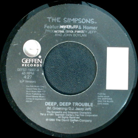 The Simpsons Featuring Bart & Homer / The Simpsons - Deep, Deep Trouble / Sibling Rivalry side A