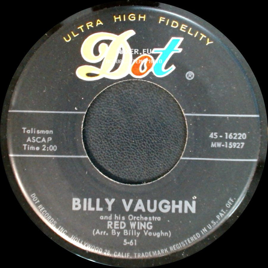 Billy Vaughn And His Orchestra - Red Wing / Blue Tomorrow side A