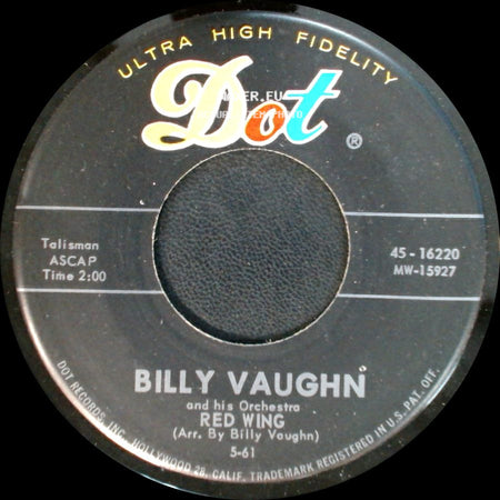 Billy Vaughn And His Orchestra - Red Wing / Blue Tomorrow side A
