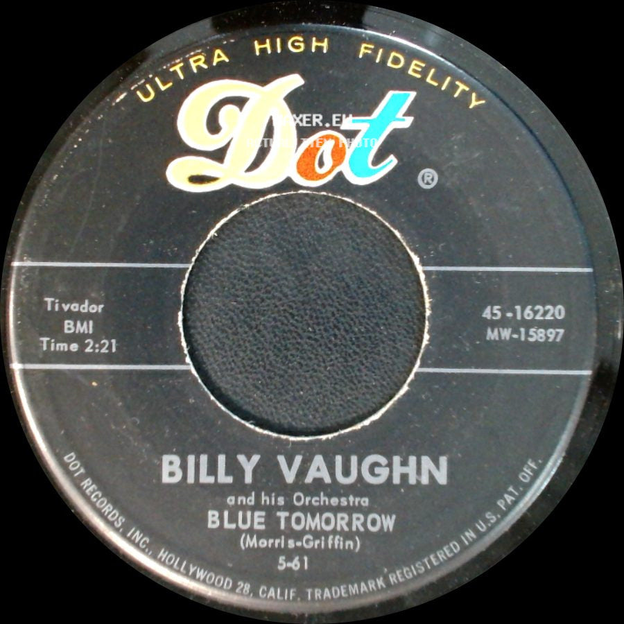 Billy Vaughn And His Orchestra - Red Wing / Blue Tomorrow side B