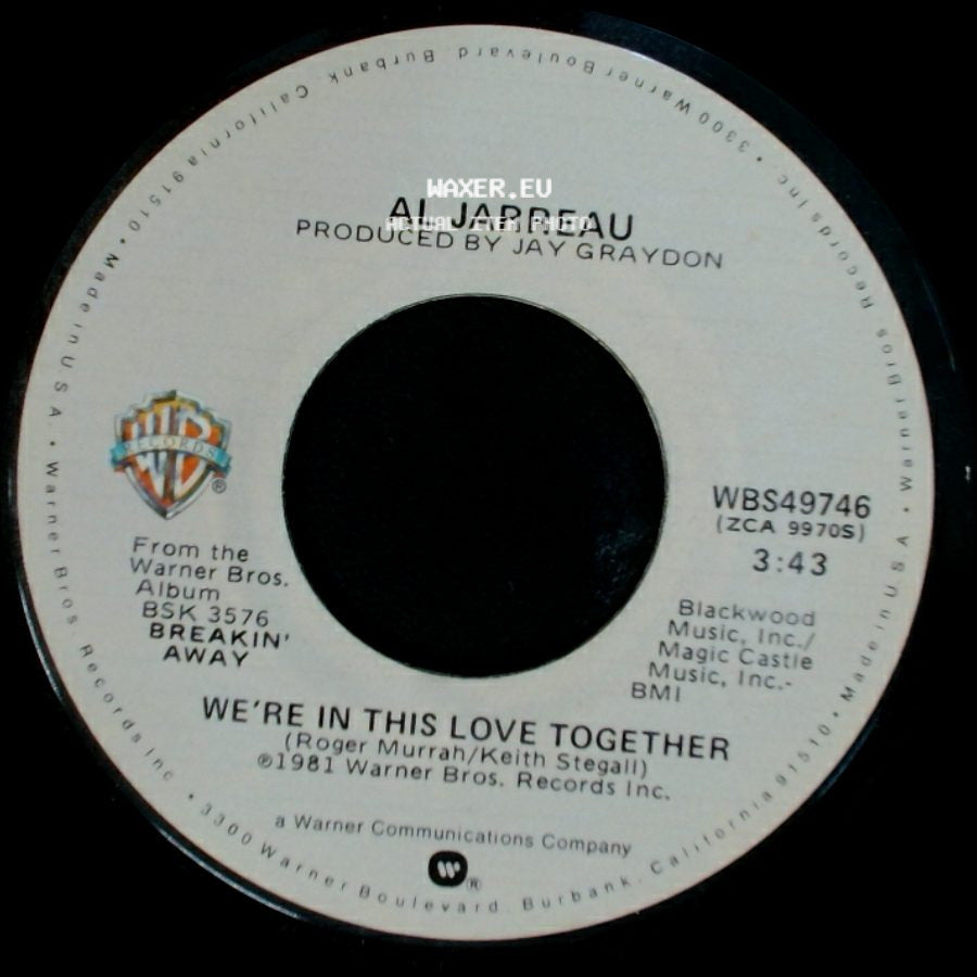 Al Jarreau - We're In This Love Together / Alonzo side A