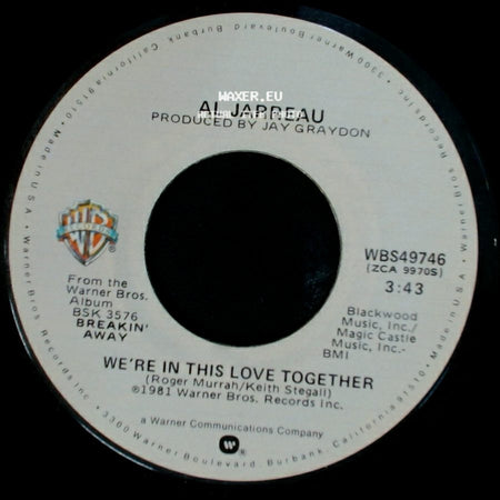 Al Jarreau - We're In This Love Together / Alonzo side A