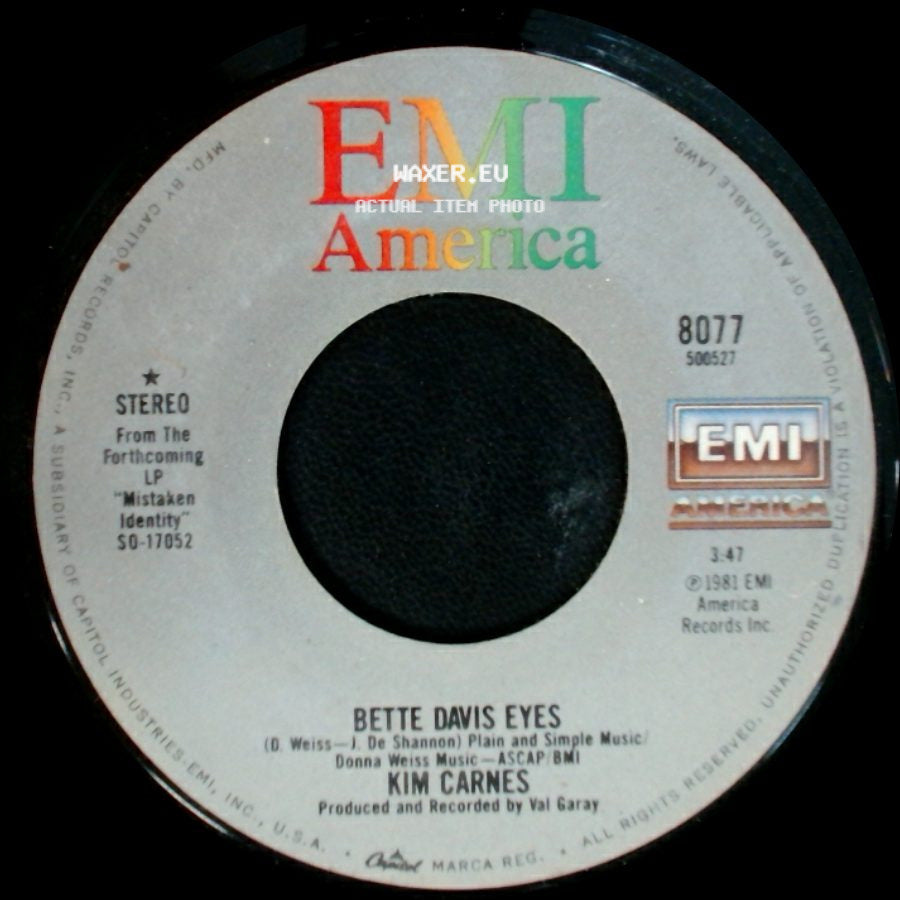 Kim Carnes - Bette Davis Eyes / Miss You Tonite side A